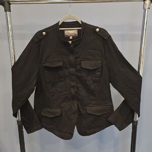 NWOT Torrid Women's Black Military Style Jacket